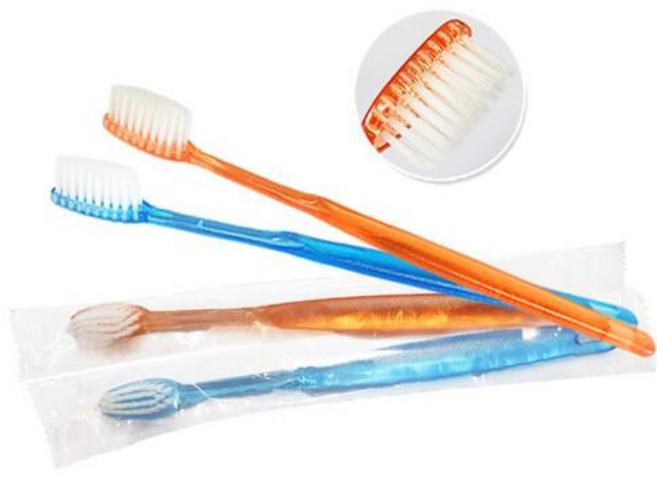 고급미세모 일회용칫솔 손님접대용 여행용 휴대용 업소용 호텔용, 1개