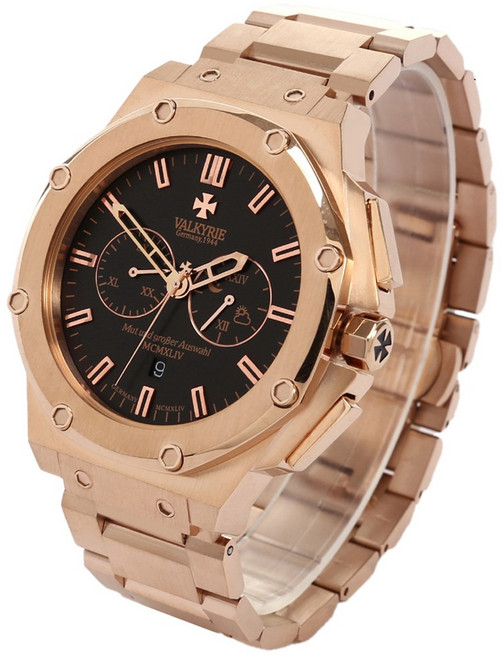 발키리 다스크로노 V-7070AGM (올로즈골드) +골드스트랩+가죽밴드