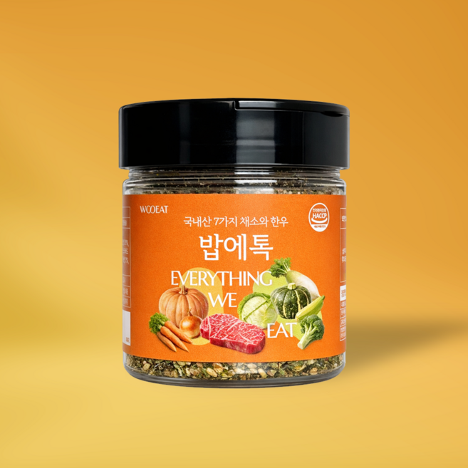 우잇 어린이 김자반 아이 후리가케 김가루 유아김 토핑 반찬 국내산 한우 채소 밥에톡, 1개, 50g