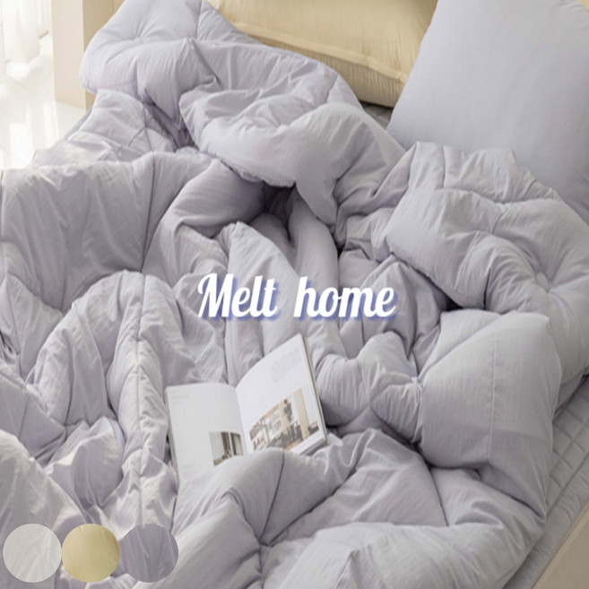 멜트홈 무지 따듯한 알러지케어 강아지 고양이 털안붙는 광목 텐셀 이불 간절기 모달 겨울 사계절 싱글 퀸 패드 호텔식 손님 차렵이불 침구 세트 SS Q