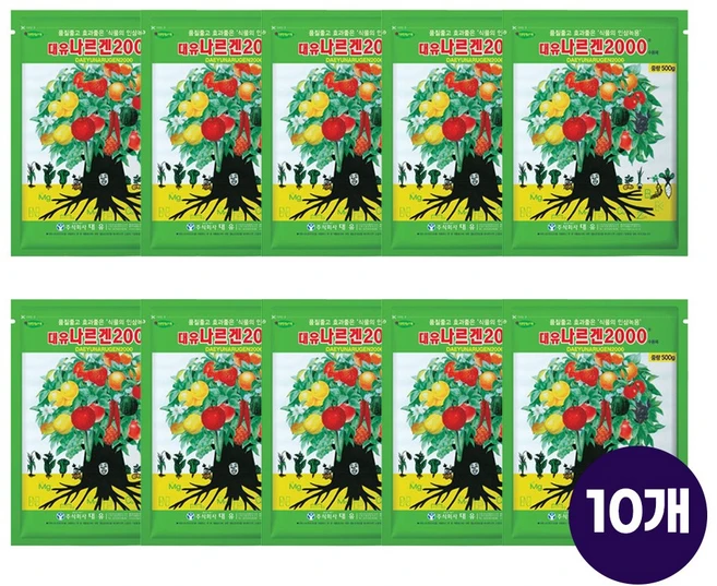 대유 나르겐2000 수용제 식물 영양제 복합활력제, 10개, 500g - 쿠팡