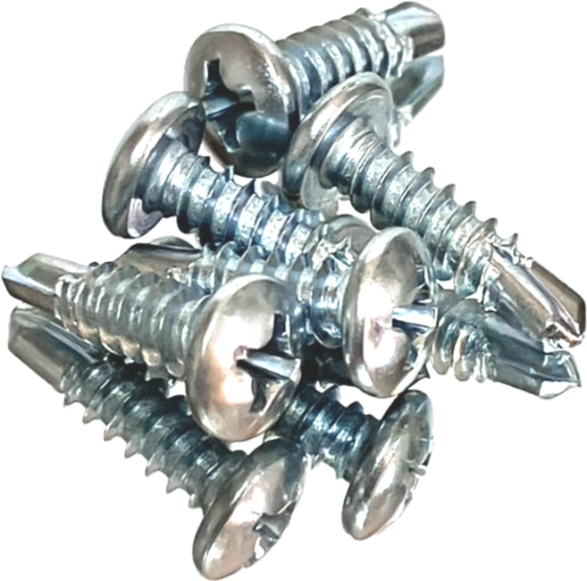 직결피스 철판용 나사 철 둥근머리 백색 #8(4.2mm) 13mm~75mm, 1000개