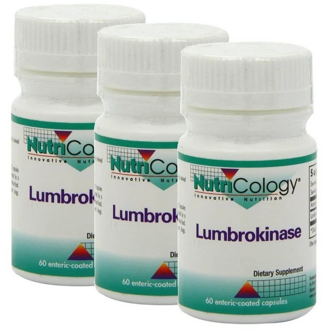 뉴트리콜로지 룸브로키나제 캡슐 Nutricology Lumbrokinase, 3개, 60정 - 쿠팡