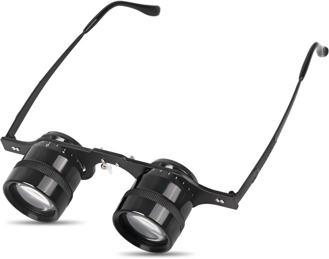 CozyTemp 미니 안경 망원경 오페라 글라스 낚시 핸즈프리 망원경, 3cm