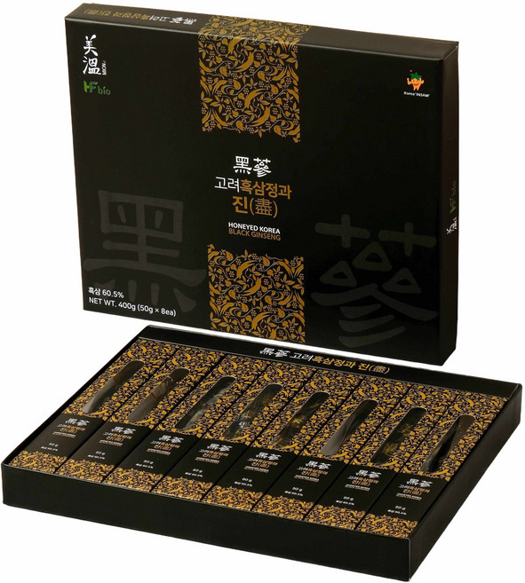 고려흑삼정과 진 프리미엄 홍삼정과 명절 선물 50g 8개