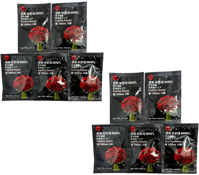 솔라르 민플 생화 보존제 수명연장제, 7개, 10ml