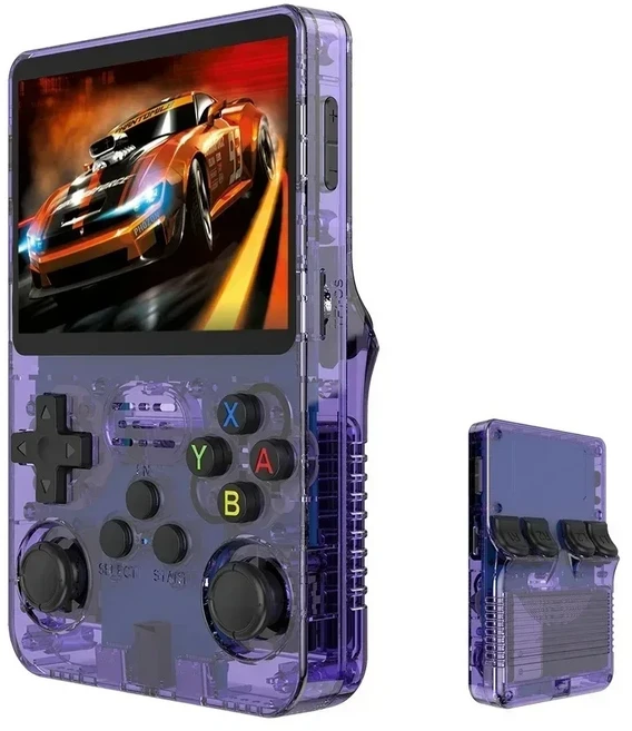 2025 R36S 오픈 소스 레트로 핸드 헬드 게임 콘솔 3.5 "IPS ARKOS 시스템 휴대용 포켓 플레이어 64G/128GB, 01 128G20K Game, 03 R36S Purple