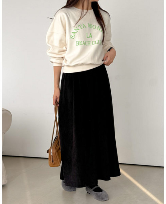 마이쏭 여성 봄 가을 원피스 이너원피스 빅사이즈 왕골덴레이어드롱원피스