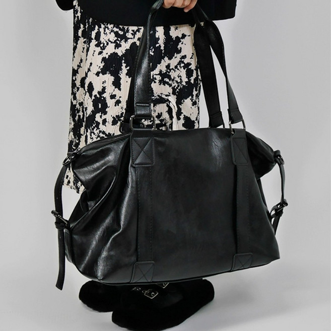 여성용 빅사이즈 숄더 대용량 토트백 여행 가방 숄더 크로스백