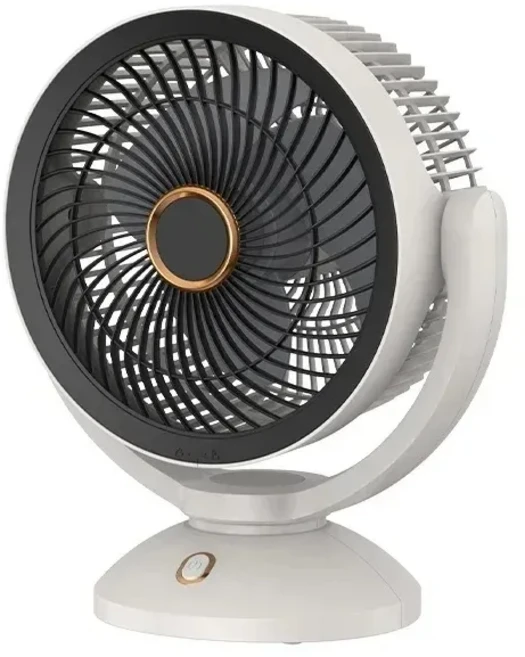 데스크탑 팬용 조용한 USB 4000mAh 무선 휴대용 공기 순환기 가정용 냉각기 벽걸이형 환풍기, 01 USB Rechargeable