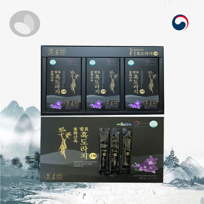 봉화산속 봉화산 발효 흑도라지 스틱 스틱형 건강식품 발효 흑도라지진액 산도라지 도라지농축액 자연산도라지 도라지즙 사포닌 함유 건강즙 추천 봉화산도라지 발효식품, 10g, 1개