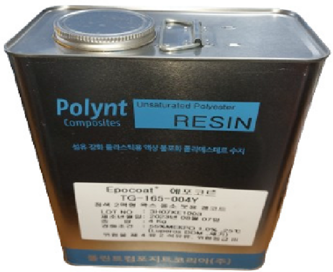 폴린트 FRP 겔코트 4Kg TG-165-WSHY TG-165-004Y FRP물탱크 냉각탑보수, 청색, 1개