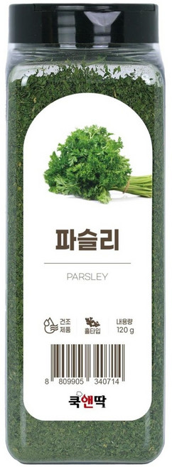 쿡앤딱 파슬리 120g 후레이크 가루 이탈리안 피자 파스타 스테이크 수프 샐러드, 1개