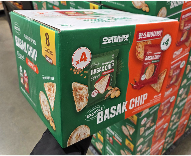 [식자재랜드]코스트코 익사이클 바삭칩 오리지널, 45g, 4개