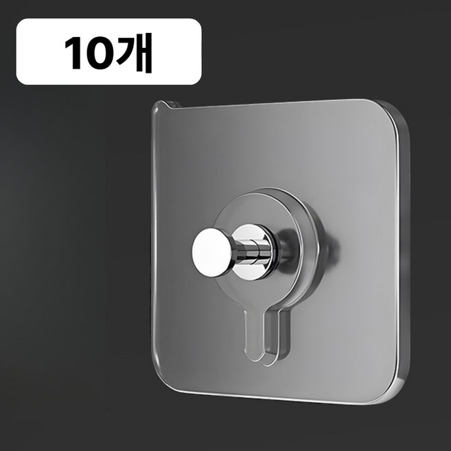 앤드미 딱붙어 무타공 초강력 후크 벽걸이 접착식, 10개, 무타공 액자걸이