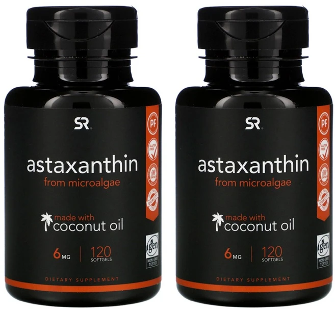 스포츠리서치 아스타크산틴 6mg 소프트젤, 2개, 120정 - 쿠팡