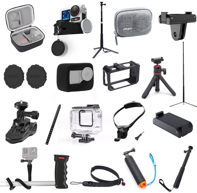 오즈모 액션5 프로 액세서리 모음전(택1) 가방 액정보호필름 삼각대 마운트, A-08)폼 윈드스크린, 1개, A-08)폼 윈드스크린