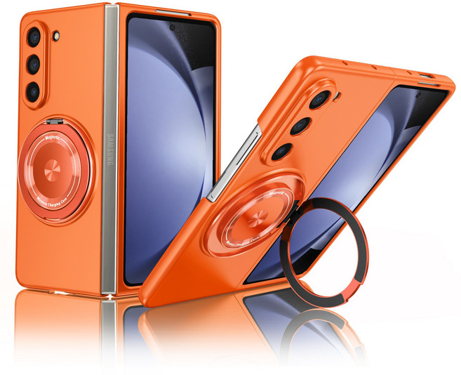 Ceasikery 갤럭시 Z 폴드6/7 맥세이프 360회전 거치대 힌지보호 보호 케이스 H0083