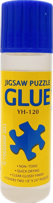 YOGOSHOP 拼圖膠水 120ml 大容量瓶裝 拼圖專用快乾PVA膠水, 1個, 3000