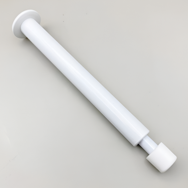 일자 스프링 도어스토퍼 백색+백색 160mm 벽용 스토퍼 완충식 도어스톱 충격 방문 목문