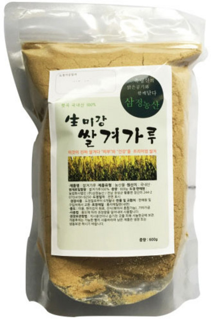 삼정 생미강가루, 600g, 2개