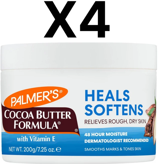 Palmer's Cocoa Butter Formula Daily Skin Therapy Lotion 파머스 코코아버터포뮬라 보습제, 200g, 4개 - 쿠팡