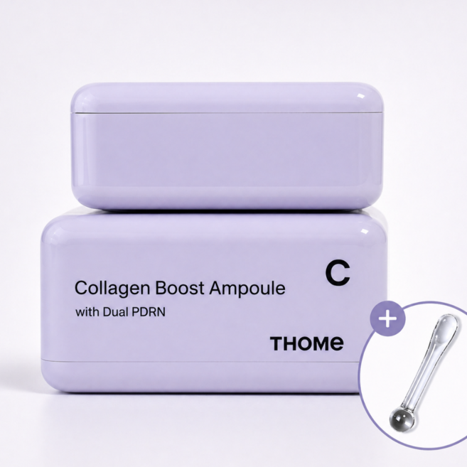 thome 톰 더 글로우 콜라겐 부스트 앰플 듀얼 고순도 연어 PDRN + 미니스파츌라, 50g, 1개