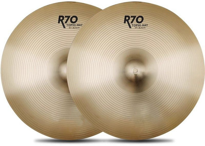 드럼 크래쉬 심벌 악기 연습용 타악기 밴드 합주 및 공연용 전문 심벌즈, 1개, 14인치 하이햇 더블심벌