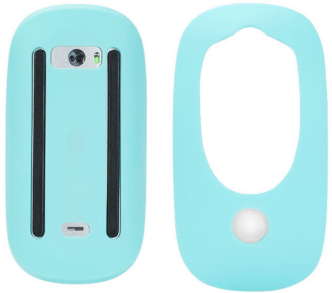 호환 매직 마우스 1 2 용 보호 케이스 실리콘 커버 슬리브 보호 필름 방수 및 방진 마우스 커버 셸, [05] blue