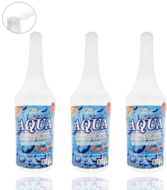 레인보우 아쿠아 마사지 젤 로션, 450ml, 3개