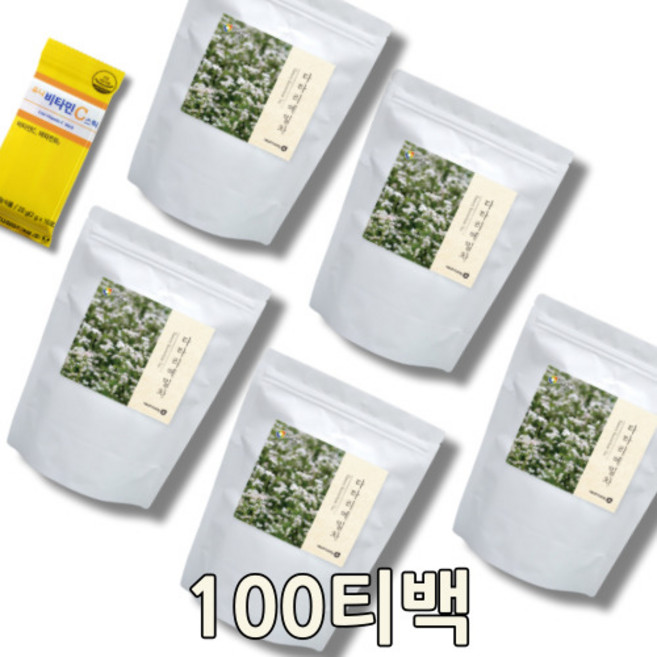 쓴메밀차 매밀차 카페인없는차 타타리메밀 흑메밀차 타타리메밀차 타타리, 5개, 100개입, 1.2g