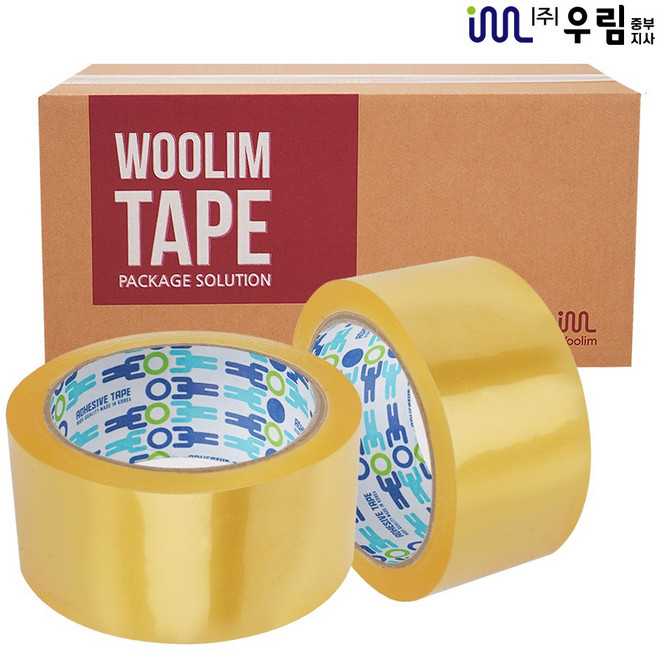 봉구유통 우림 박스테이프 포장용 opp 택배, 중포장(투명40M x 50개) 1BOX, 1개