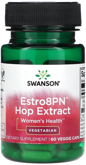 추석특집 Swanson Estro8PN 홉 추출물 여성 건강 베지 캡슐 60정(1정당 10mg) 선물로좋습니다, SwansonEstro8PN홉추출물여성건강베지캡슐60정, 1개, 60정 - 쿠팡