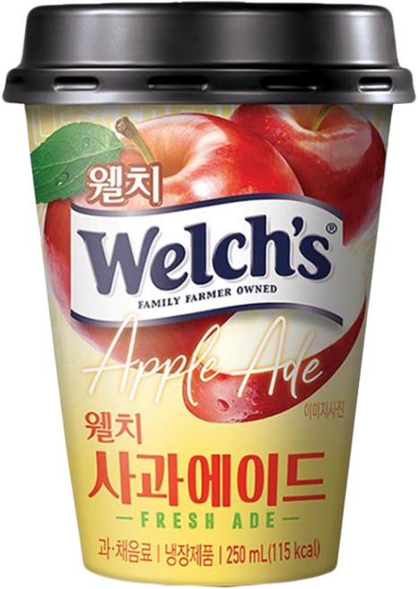 푸르밀 웰치 사과에이드, 250ml, 4개
