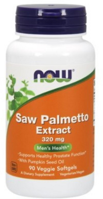 Now Foods 쏘 팔메토 추출물 320mg 베지 소프트젤, 90정, 4개