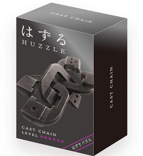 하나야마 캐스트 퍼즐 하즈루 상급 6단계 체인, 혼합색상, 3피스
