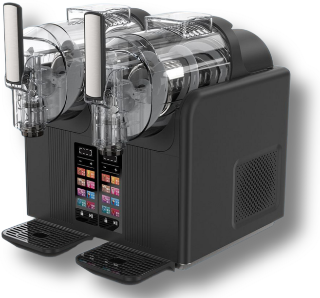 폴라크림 업소용 소프트아이스크림 메이커 슬러시 기계 가정용, BST-B4(블랙 디스플레이 듀얼-4L)