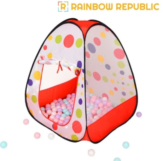 레인보우 볼풀 미니 유아텐트 / 놀이텐트, 1개