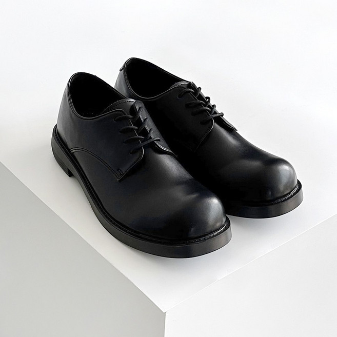 왓위웨어 남자 스퀘어토 더비슈즈 키높이 로퍼 정장 구두 캐주얼화