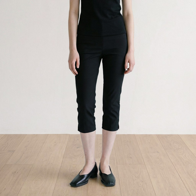 워모라 여성 여름 냉감 팬츠 나일론 스판 밴딩 바지 9부 7부 국내제작