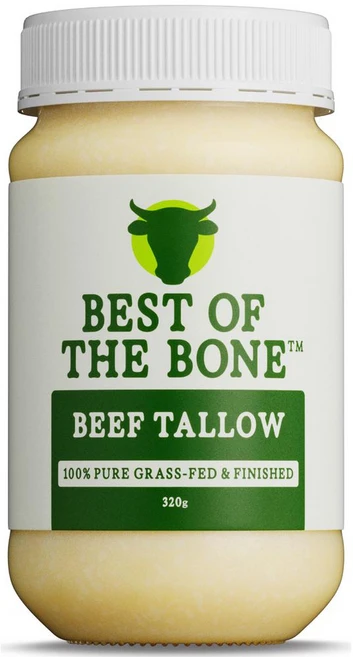 호주 베스트오브더본 BEST OF THE BONE Grass-Fed & Finished Beef Tallow 100% 퓨어 방목 쇠고기 지방 우지 비프 텔로우, 1개, 320g - 쿠팡