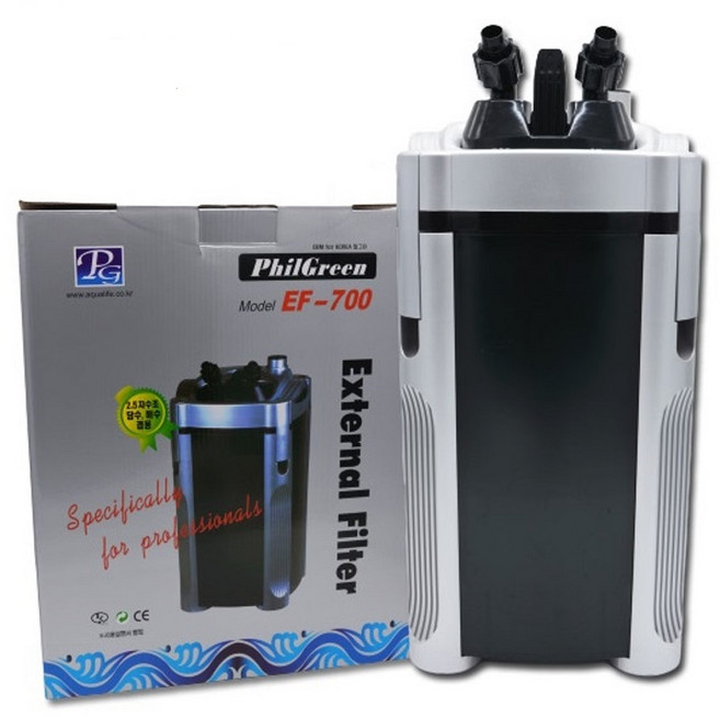 필그린 수족관용 외부여과기 EF-700, 20W, 1개