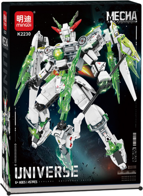 메카 전투 로봇 조립 블럭 호환블럭 프라모델 스타일 블록 SC45, 1박스, 그린퀸덤