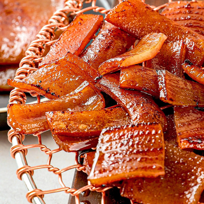 [대명축산식품] 국내산 한돈 양념 배받이껍데기 1.5kg 돼지껍데기 술안주 캠핑고기, 1개