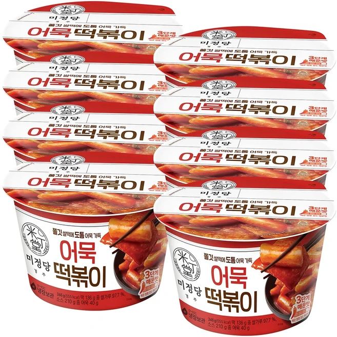 미정당 어묵떡볶이, 8개, 346g