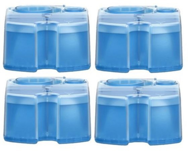 BRAUN 클린 앤 리뉴 면도기 세정액, CCR (4개입), 1개