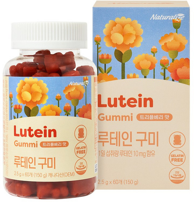 네추럴라이즈 루테인 구미, 60정, 1개