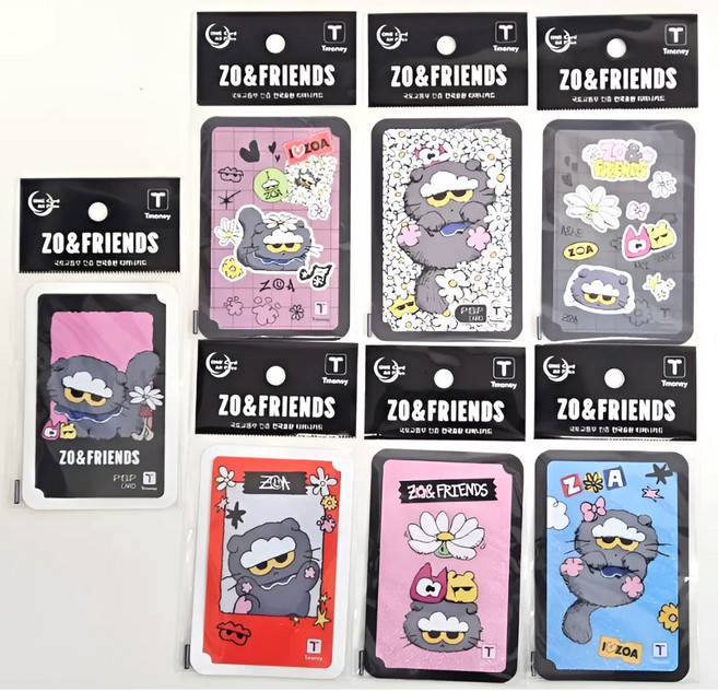 조앤프렌즈 조아 GD 지드래곤 지디 티머니 교통카드 7종 낱개판매, 블랙핑크, 1매