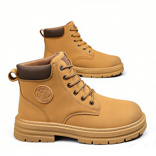 차쿠 남성 빈티지 카고 부츠 워커 통굽 하이탑 운동화 전술 작업 아웃도어