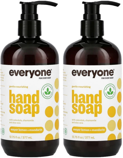 이오 에브리원 핸드 솝 메이어 레몬 앤 만다린, 377ml, 2개 - 쿠팡